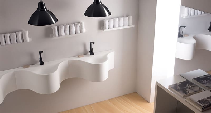 baño moderno lavabos