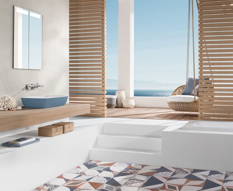 baño moderno playa