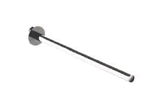 Toallero perpendicular brillo Serie NIZA - 16874.B - Nofer